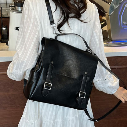 Satchel Backpack Faux Leather