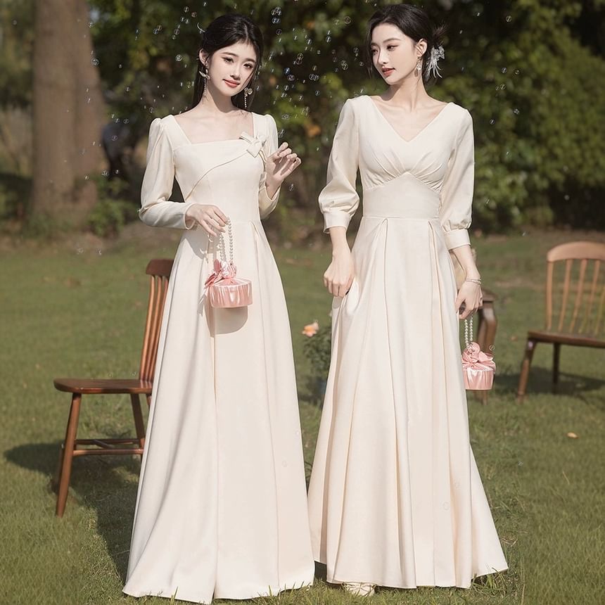 Evening (Various Bridesmaid Gown Plain Designs)