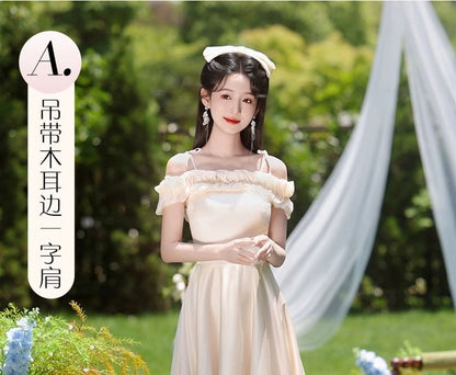 (Various Gown Bridesmaid Plain Evening Designs)