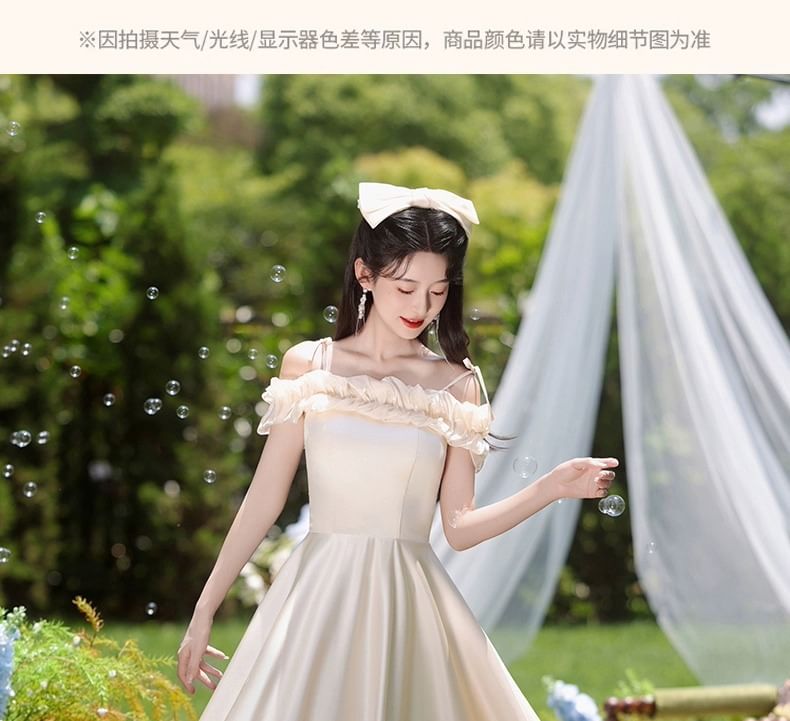 (Various Gown Bridesmaid Plain Evening Designs)