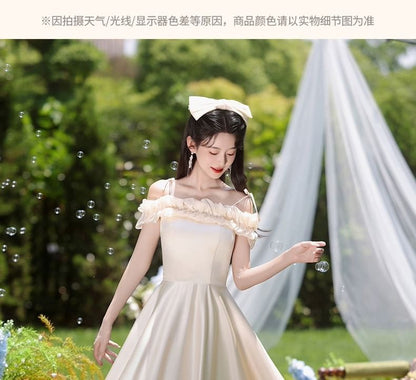 (Various Gown Bridesmaid Plain Evening Designs)