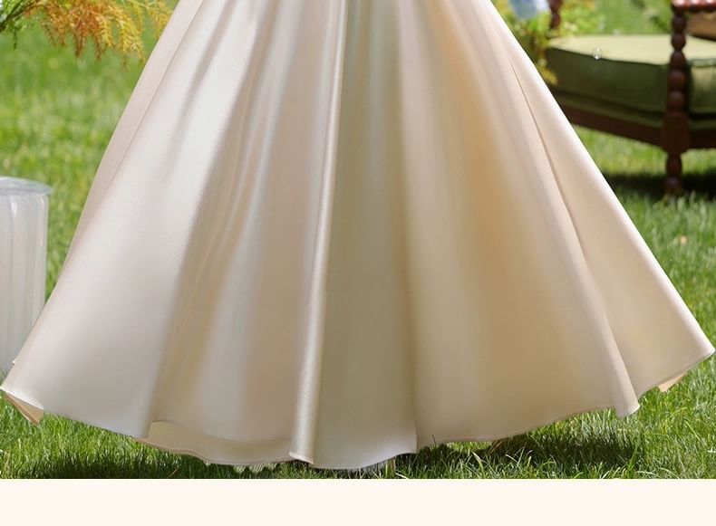 (Various Gown Bridesmaid Plain Evening Designs)