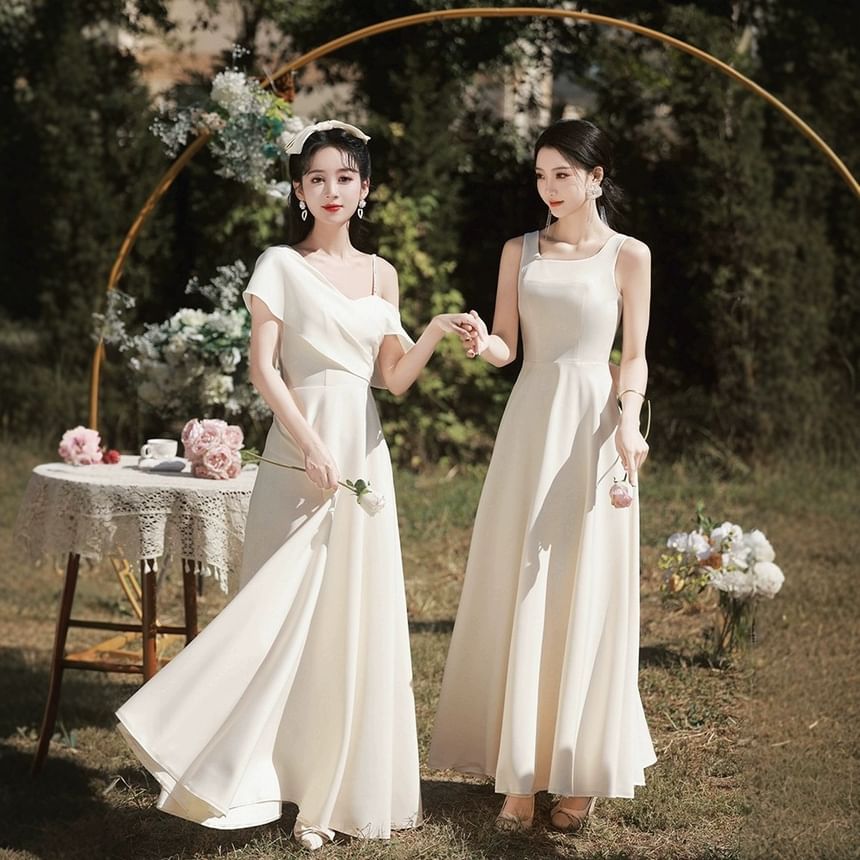 Plain Bridesmaid Evening Gown (Various Designs)