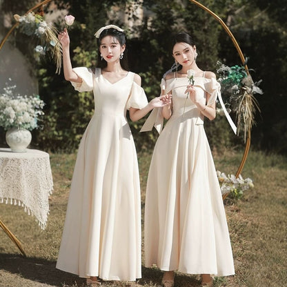 Plain Bridesmaid Evening Gown (Various Designs)