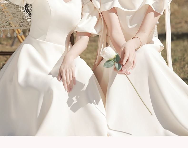 Plain Bridesmaid Evening Gown (Various Designs)