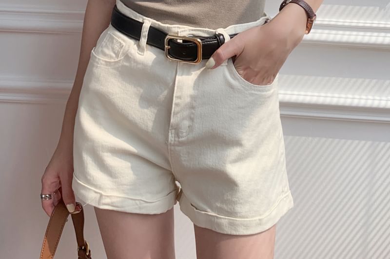 Short Sleeve Scoop Neck Plain Tee