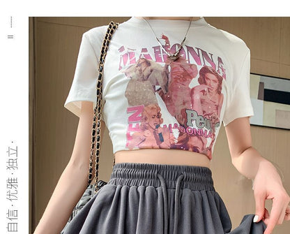 Drawstring Waist Plain Wide Leg Shorts