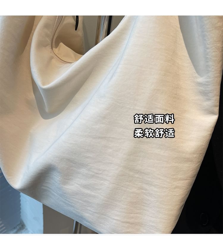 Plain Ruched Tote Bag