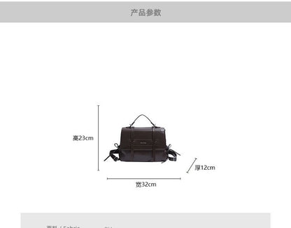 Lettering Faux Leather Backpack