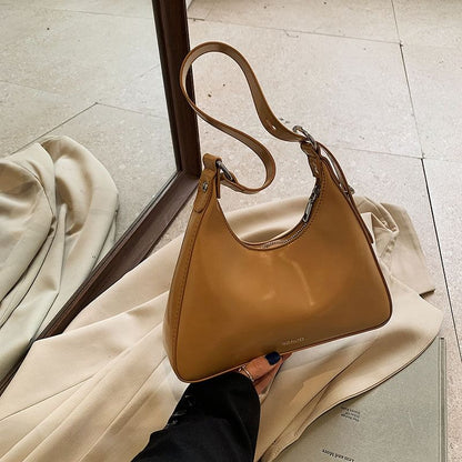 Lettering Faux Leather Tote Bag