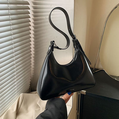 Lettering Faux Leather Tote Bag