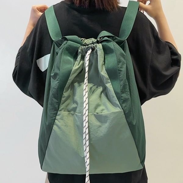 Plain Drawstring Backpack