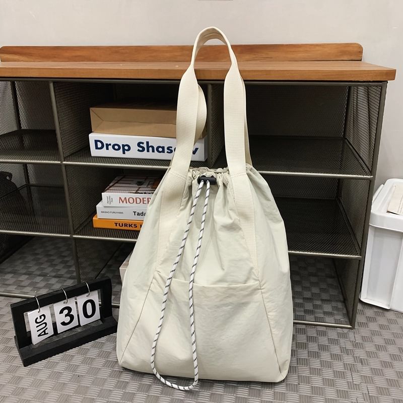 Plain Drawstring Backpack