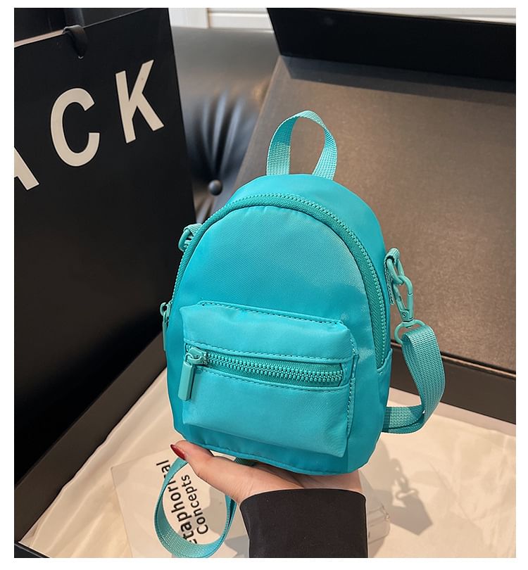 Plain Multi-Pocket Backpack