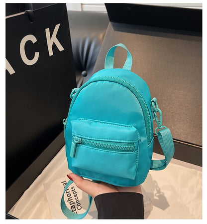 Plain Multi-Pocket Backpack