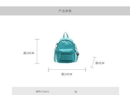 Plain Multi-Pocket Backpack