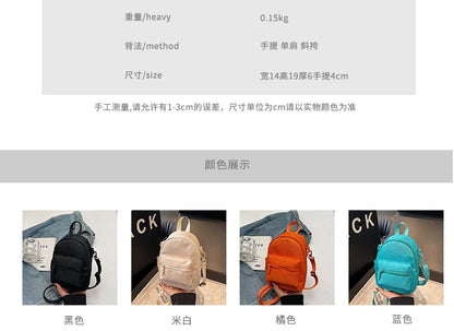 Plain Multi-Pocket Backpack