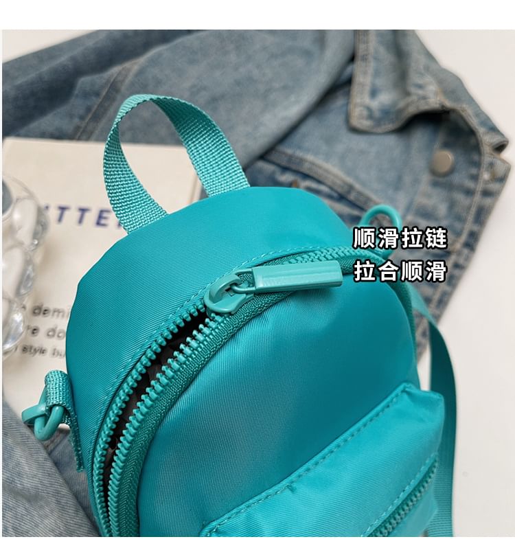 Plain Multi-Pocket Backpack