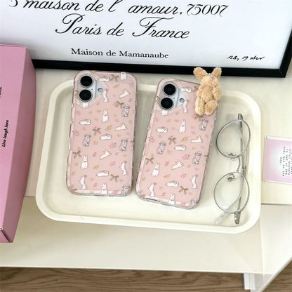 Rabbit Phone Case / Adhesive Decoration / Set