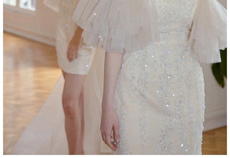 Off-Shoulder Sequin Bow Back Mini Sheath Cocktail Dress