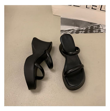 Sandals Wedge Platform Heel Slide