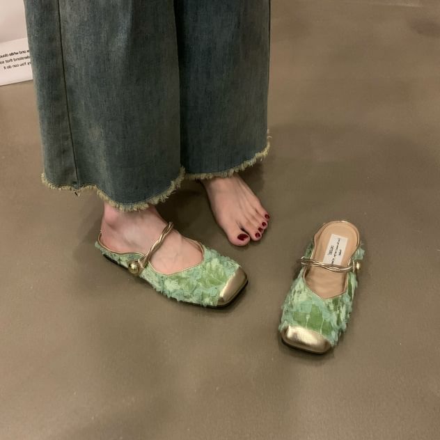 Mules Toe Cap Jane Mary