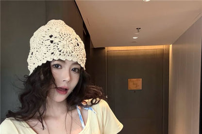 Mock Two-Piece Short-Sleeve Scoop Neck Plaid Panel Ruffle Trim Slim Fit T-Shirt