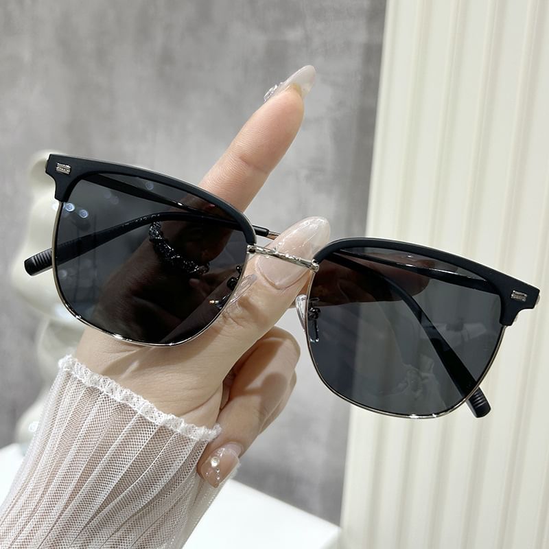 Browline Metal Sunglasses