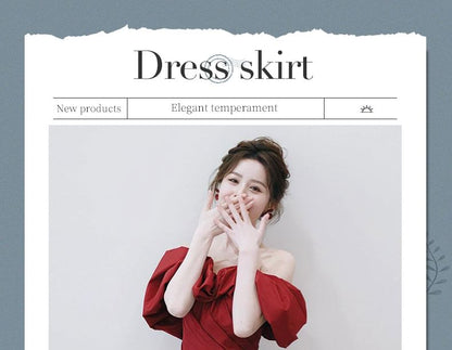 Evening Puff-Sleeve Accent Ruched Trained Off-Shoulder Plain Bow Gown Trumpet