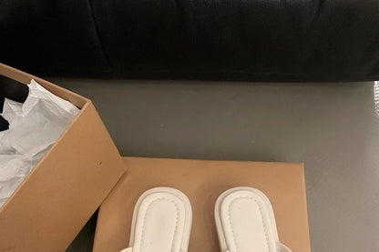 Strappy Flat Slide Sandals