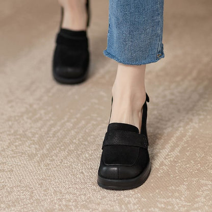 Chunky Heel Slingback Sandals