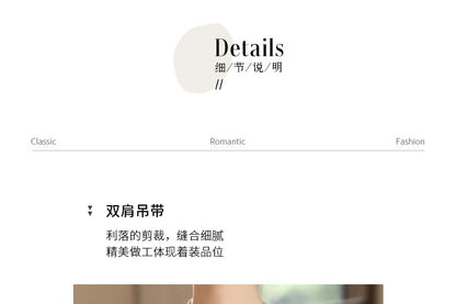 Strap Wide Gown Floral Evening A-Line