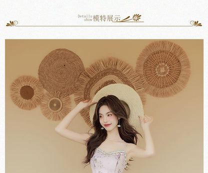 Spaghetti Strap Crew Neck Floral Print Midi A-Line Dress / Plain Cardigan / Set