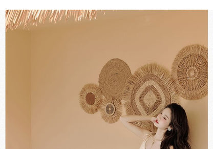 Spaghetti Strap V-Neck Plain Ruched Maxi A-Line Dress / Plain Cardigan / Set