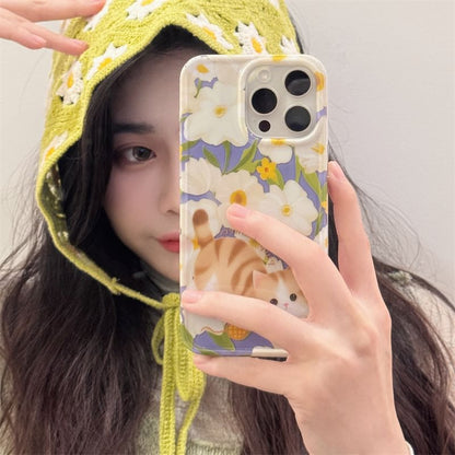 Cat Floral Phone Case