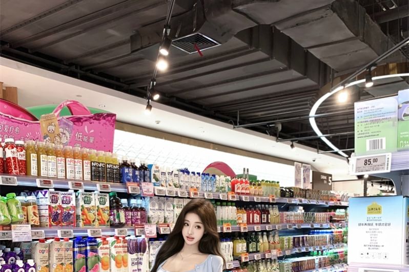 Scoop Top Button-Up Flared Pants Crop / Neck Camisole Plain Waist Cardigan Crew Drawstring