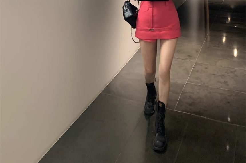 / Notch Mini (Various Plain High Pencil Skirt Blazer Designs) Waist Two-Piece Two Mock Lapel Tone