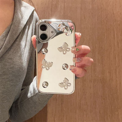 Butterfly Mirrored Phone Case / Strap / Set