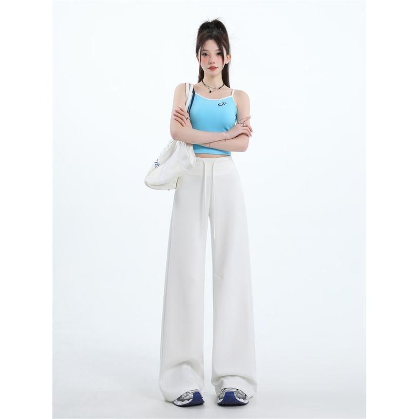 Drawstring Waist Wide Leg Sweatpants (Various Designs)