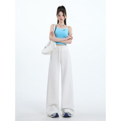 Drawstring Waist Wide Leg Sweatpants (Various Designs)