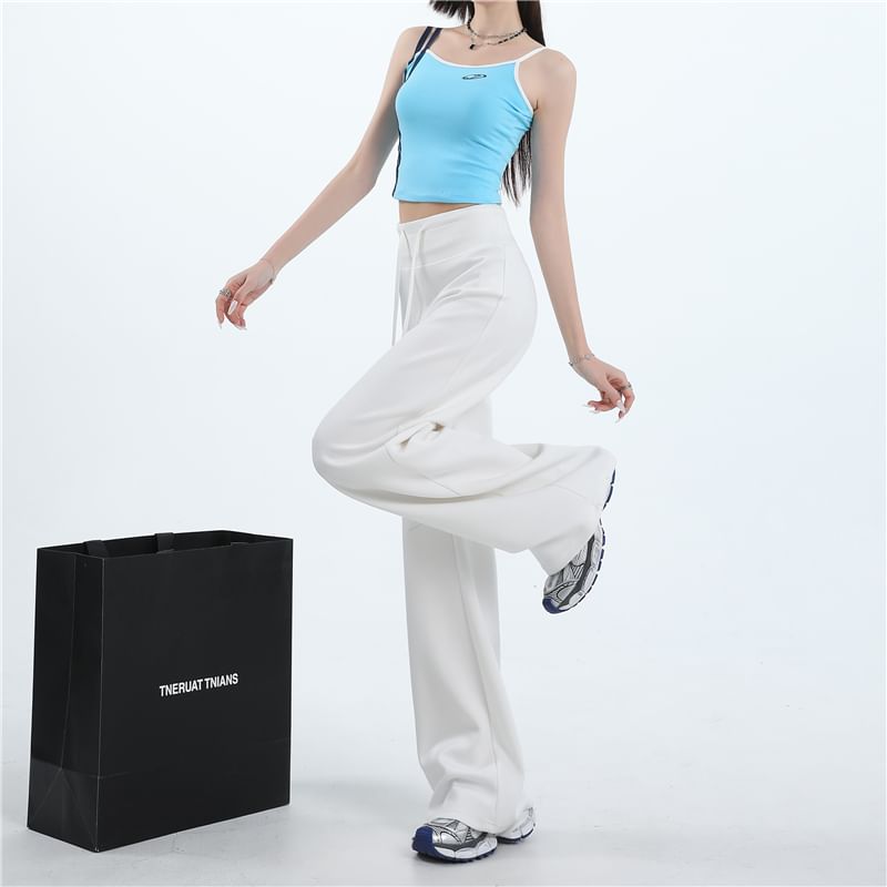 Drawstring Waist Wide Leg Sweatpants (Various Designs)