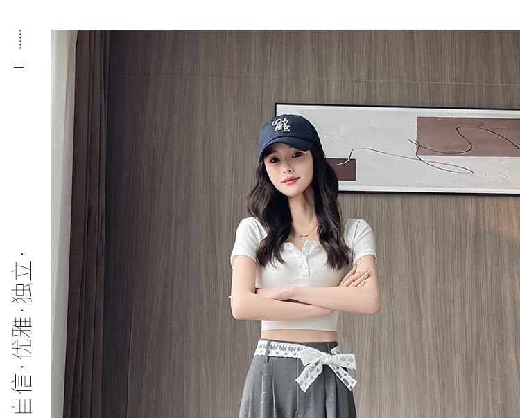 High Waist Sequin Lace Panel Wide Leg Dress Pants (Various Designs)