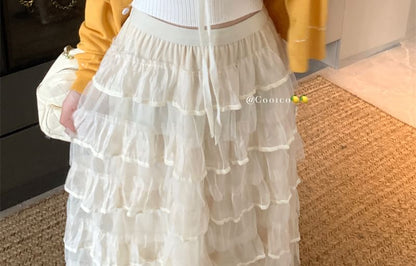 Plain Tie Front Ribbed Crop Knit Tank Top / Round Neck Contrast Stitching Cardigan