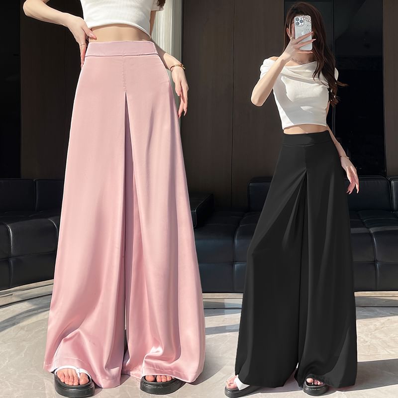 High Waist Plain Culottes