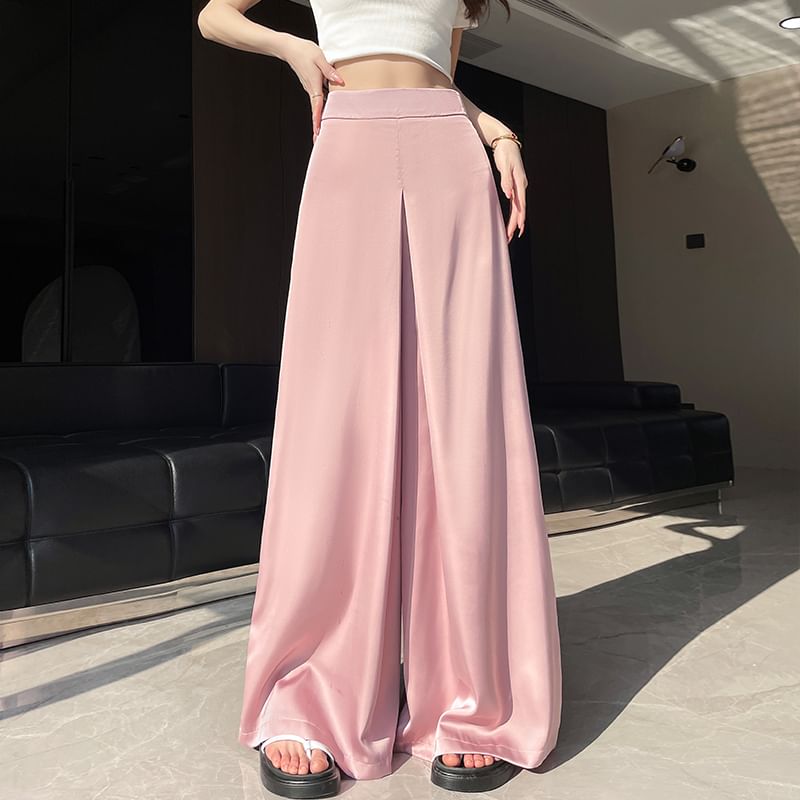 High Waist Plain Culottes