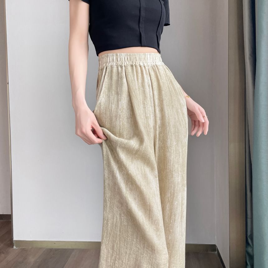 Elastic Waist Print Wide Leg Pants (Various Designs)