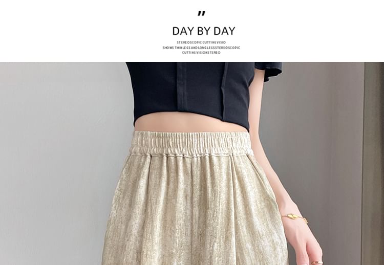 Elastic Waist Print Wide Leg Pants (Various Designs)