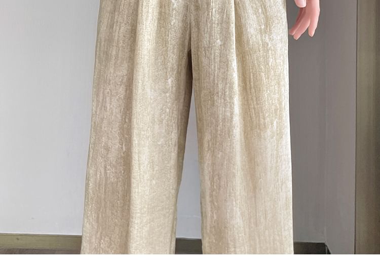 Elastic Waist Print Wide Leg Pants (Various Designs)