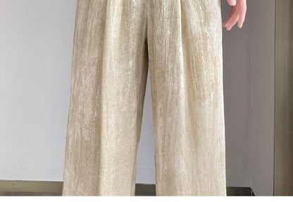 Elastic Waist Print Wide Leg Pants (Various Designs)