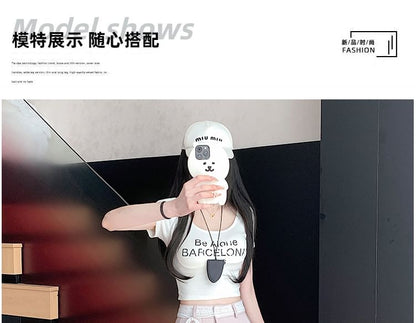 High Rise Plain Lace Trim Mini A-Line Skirt